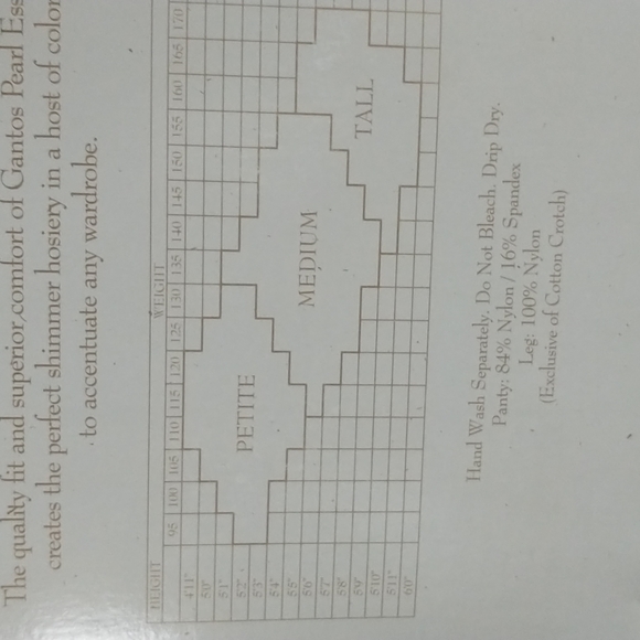 Vintage Gantos Pearl Essence Hosiery NIB - Picture 9 of 11